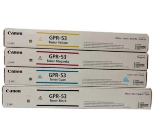 Kit 4 Tóner Canon Gpr-53 Original Negro Cian Magenta Amarillo