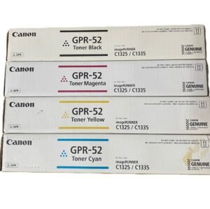 Kit 4 Toner Canon Gpr-52 Colores amarillo cian negro & magenta
